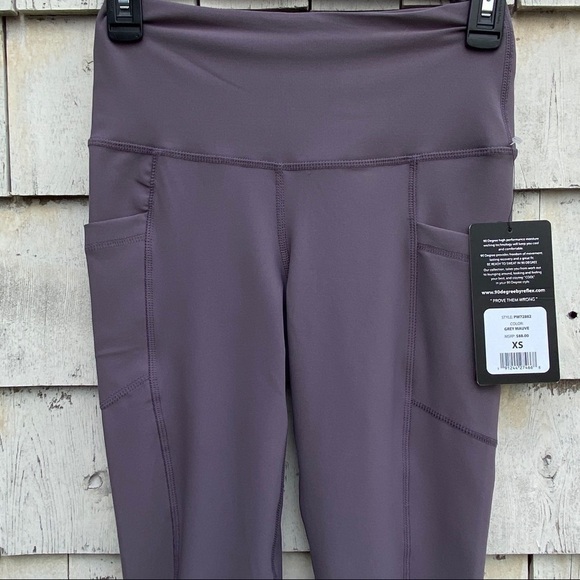 90 Degree By Reflex High Rise Ankle Leggings - Picture 4 of 6